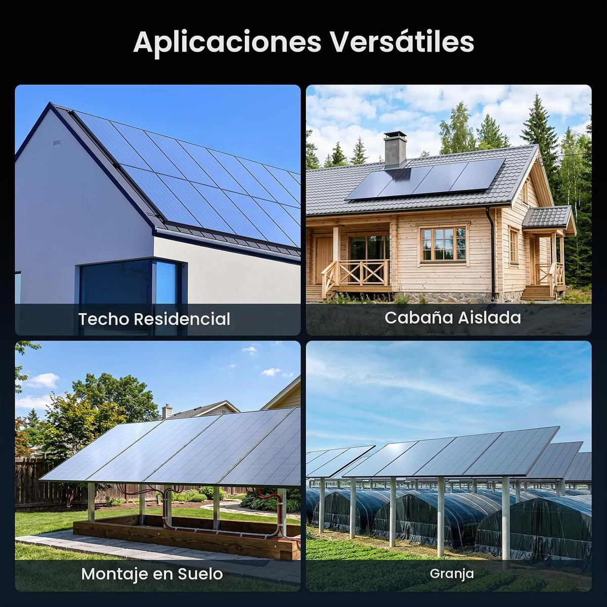 Callsun Panel solar bifacial de 450 W, monocristalino tipo N 16BB,...