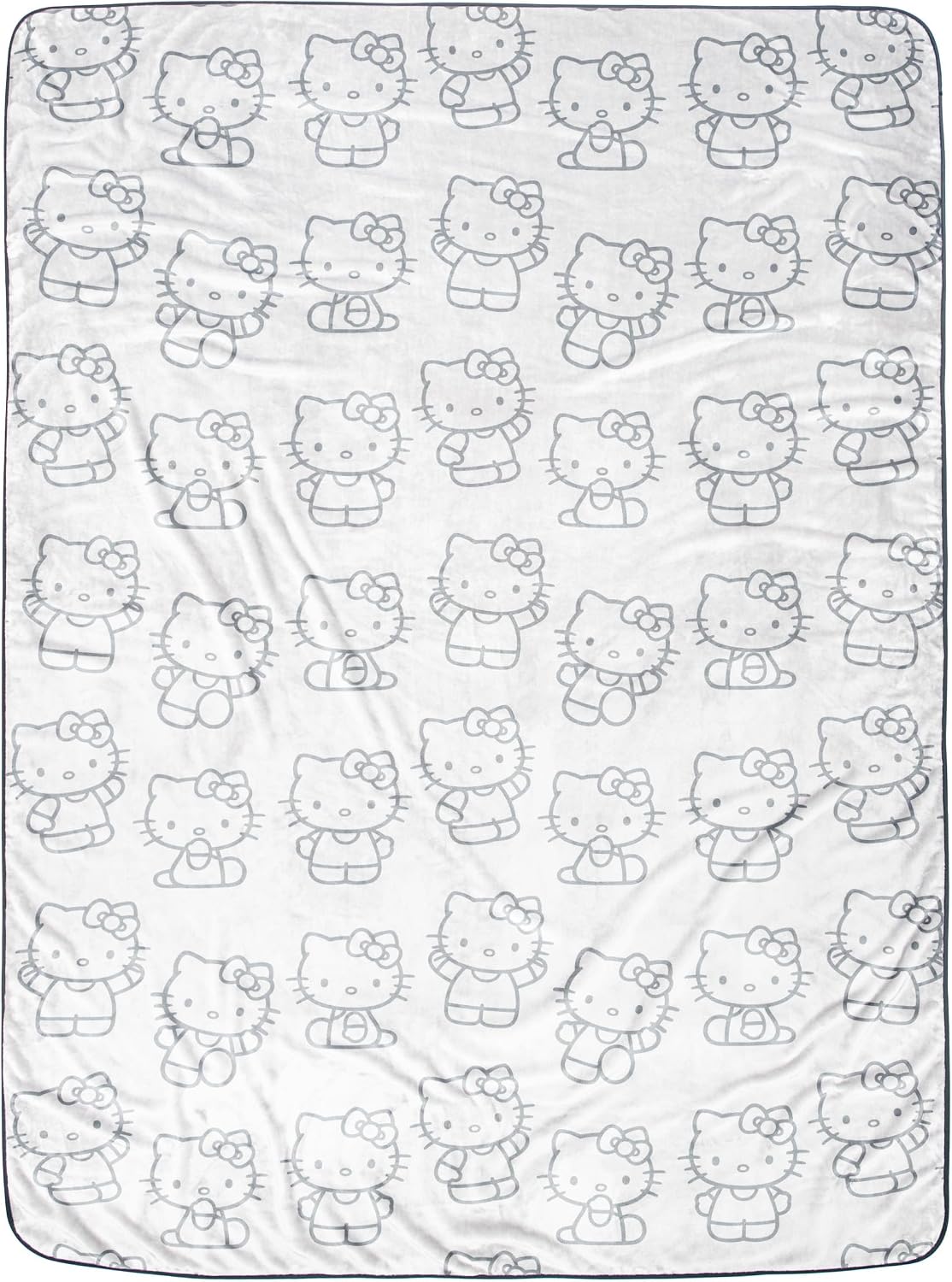 Manta de felpa de gatitos blancos de Hello Kitty, mide 60 x 90 pulg...