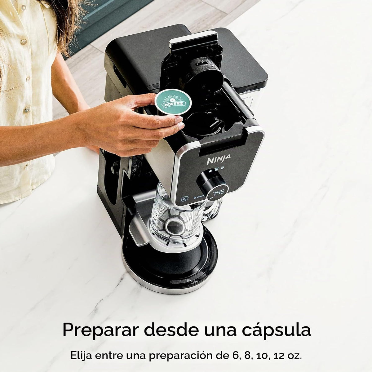 Ninja Cafetera de goteo con combo K Cup, sistema de café especial D...