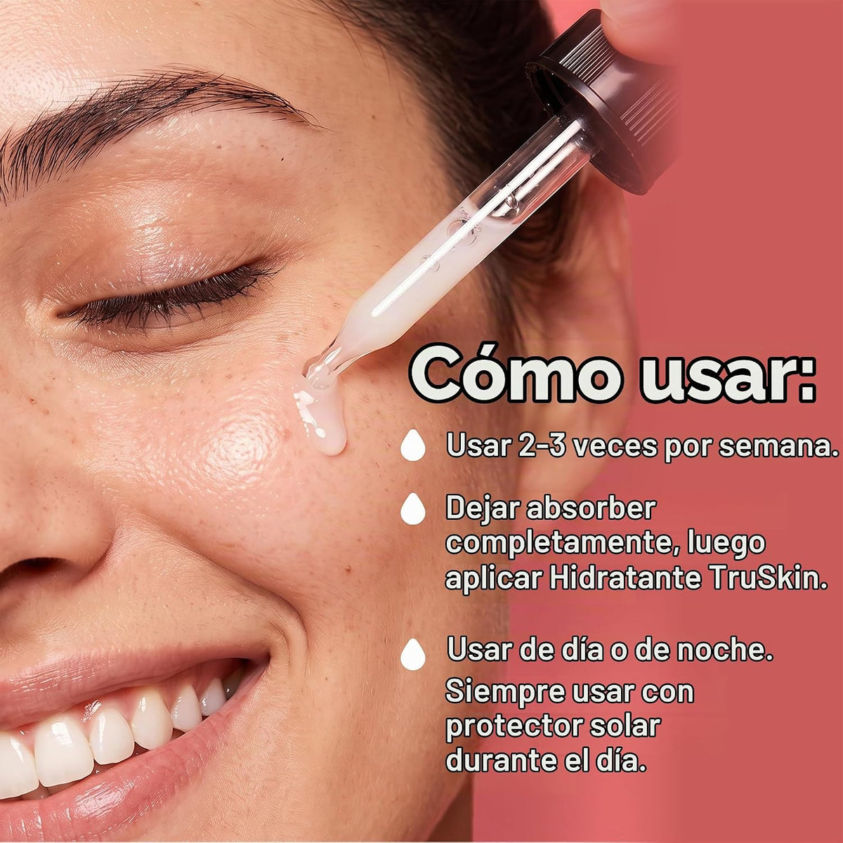 TruSkin - Suero de vitamina C+ para rostro con retinol y niacinamid...