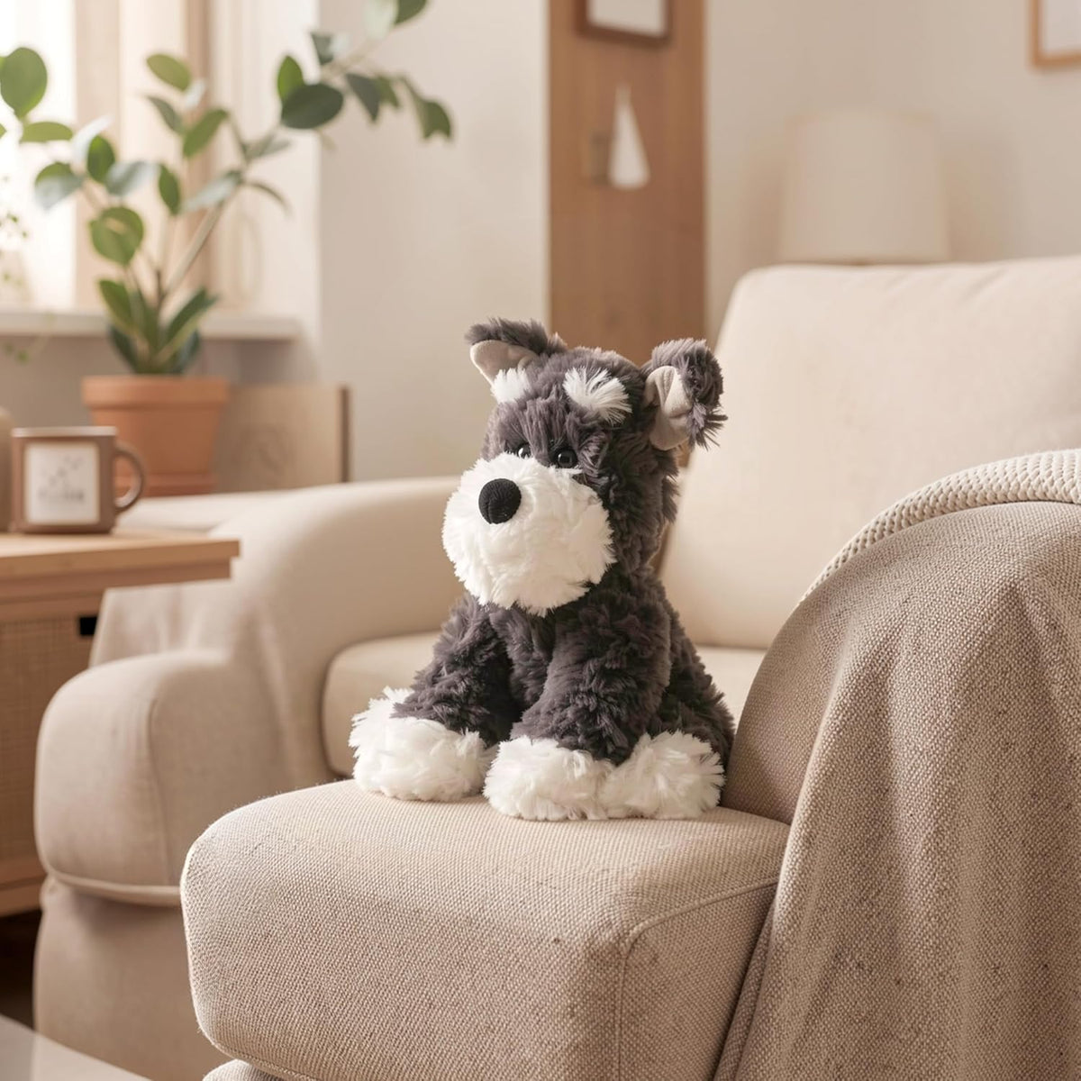 Niceween Animales de peluche Schnauzer Cachorro Juguetes de peluche...