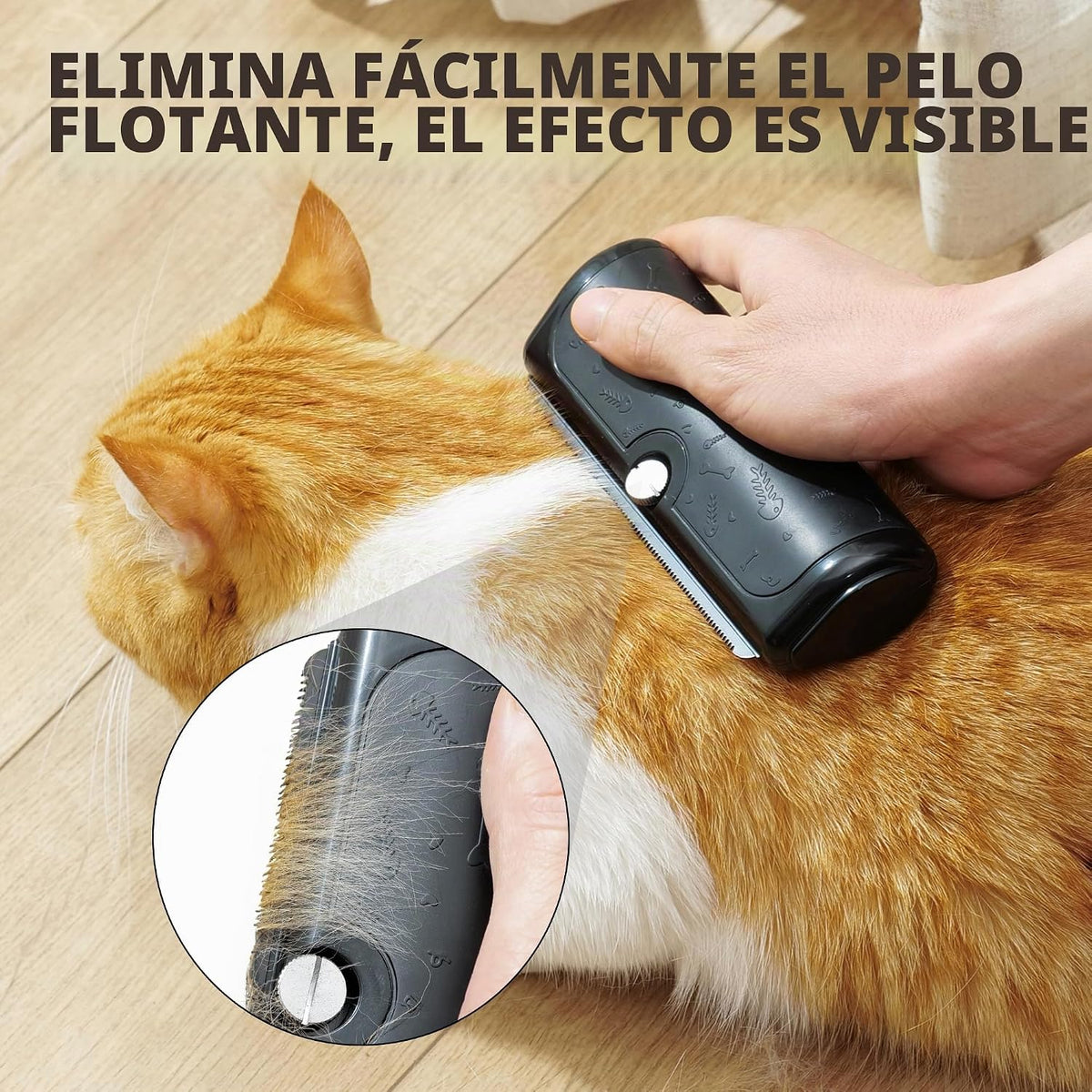 PetPog - Cepillo para perros para pelo corto, color negro | Hoja de...