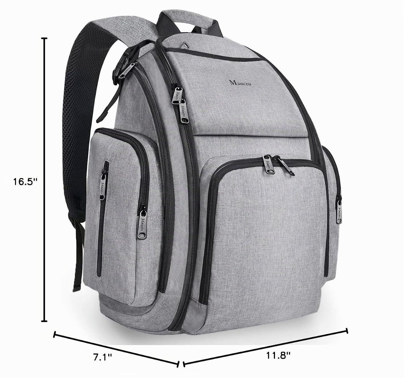 Mancro - Mochila, pañalera, Mochila para pañales para papá y mamá,...