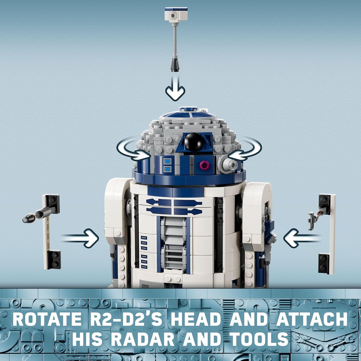 Star Wars R2-D2 - Juego de juguetes de construcción, exhibición de...