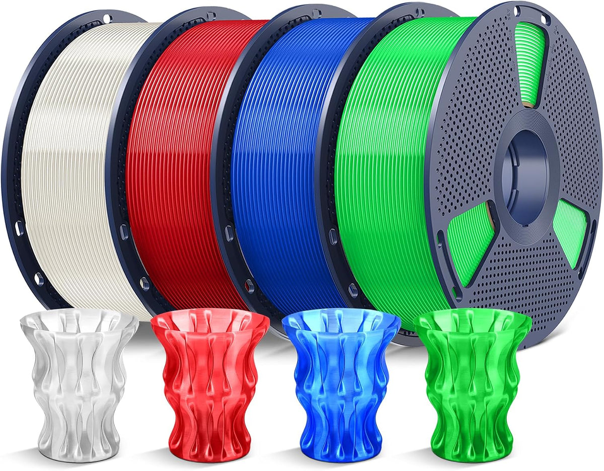 SUNLU Filamento PLA para impresora 3D, multicolor transparente | Tr...