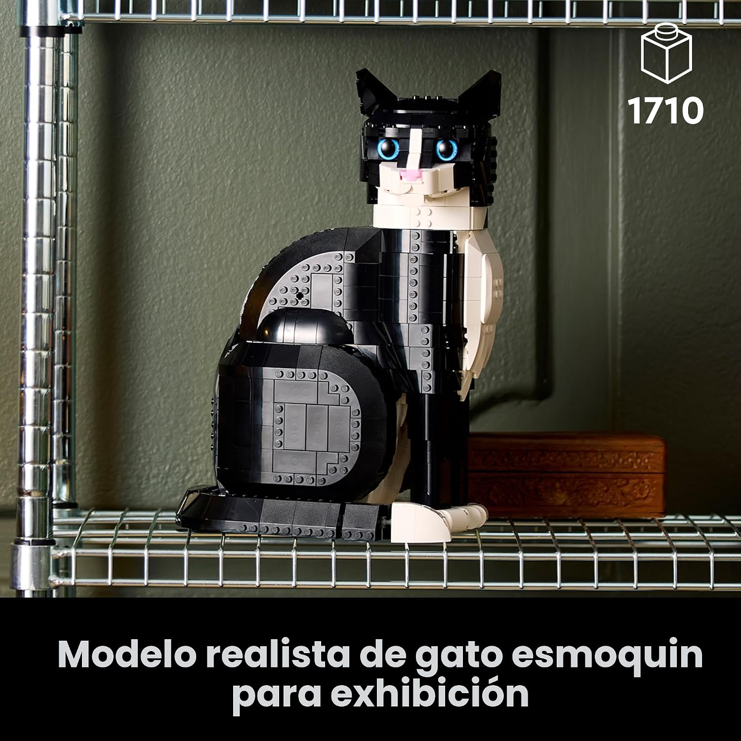 LEGO Ideas Tuxedo Cat - Juegos de construcción para adultos, mayore...