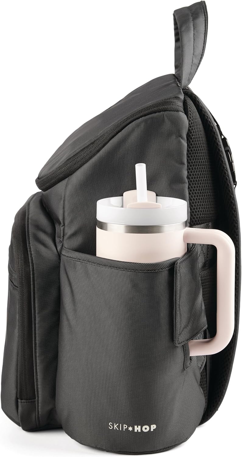 Skip Hop Mochila para pañales con cambiador portátil, bolsillo ajus...