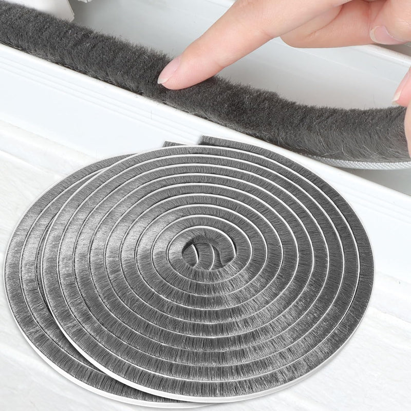 MILEQEE Burlete de fieltro para puertas, 66 pies, gris, 65.6 ft | B...