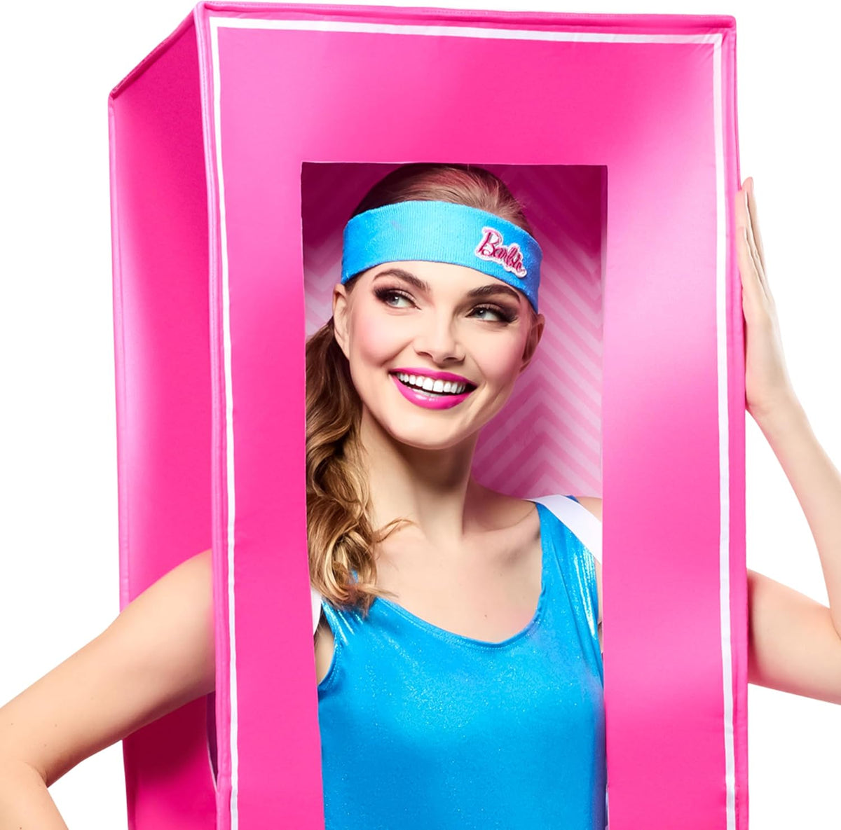 Rubies Barbie: Disfraz de caja de muñeca Barbie para adultos, talla...