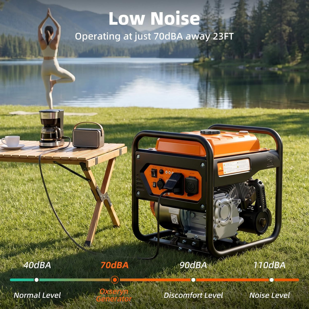 Oxseryn Generador de gas del inversor 5000W Generador de marco abie...