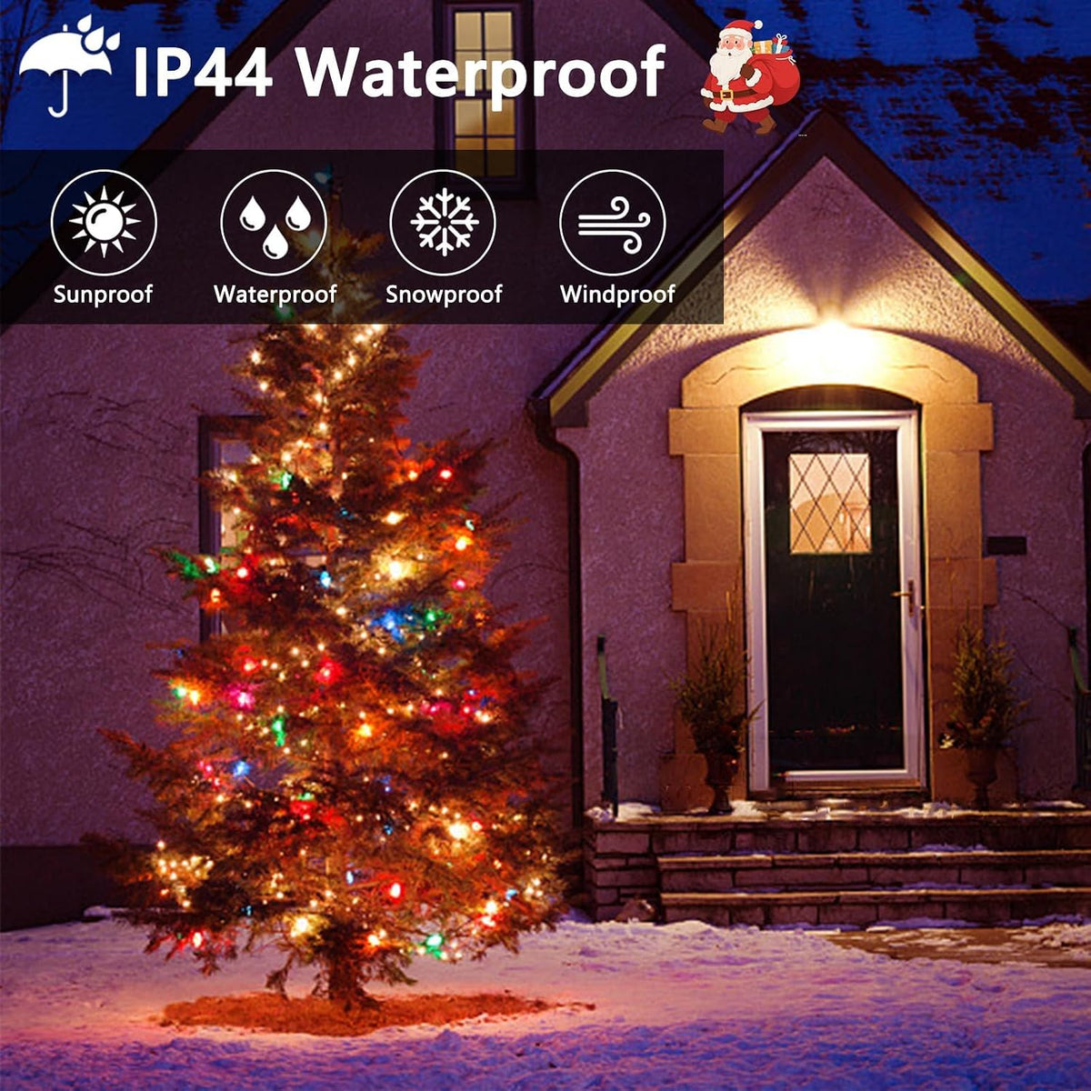 BHCLIGHT Luces navideñas en racimo 2000LED de 100 pies con control...