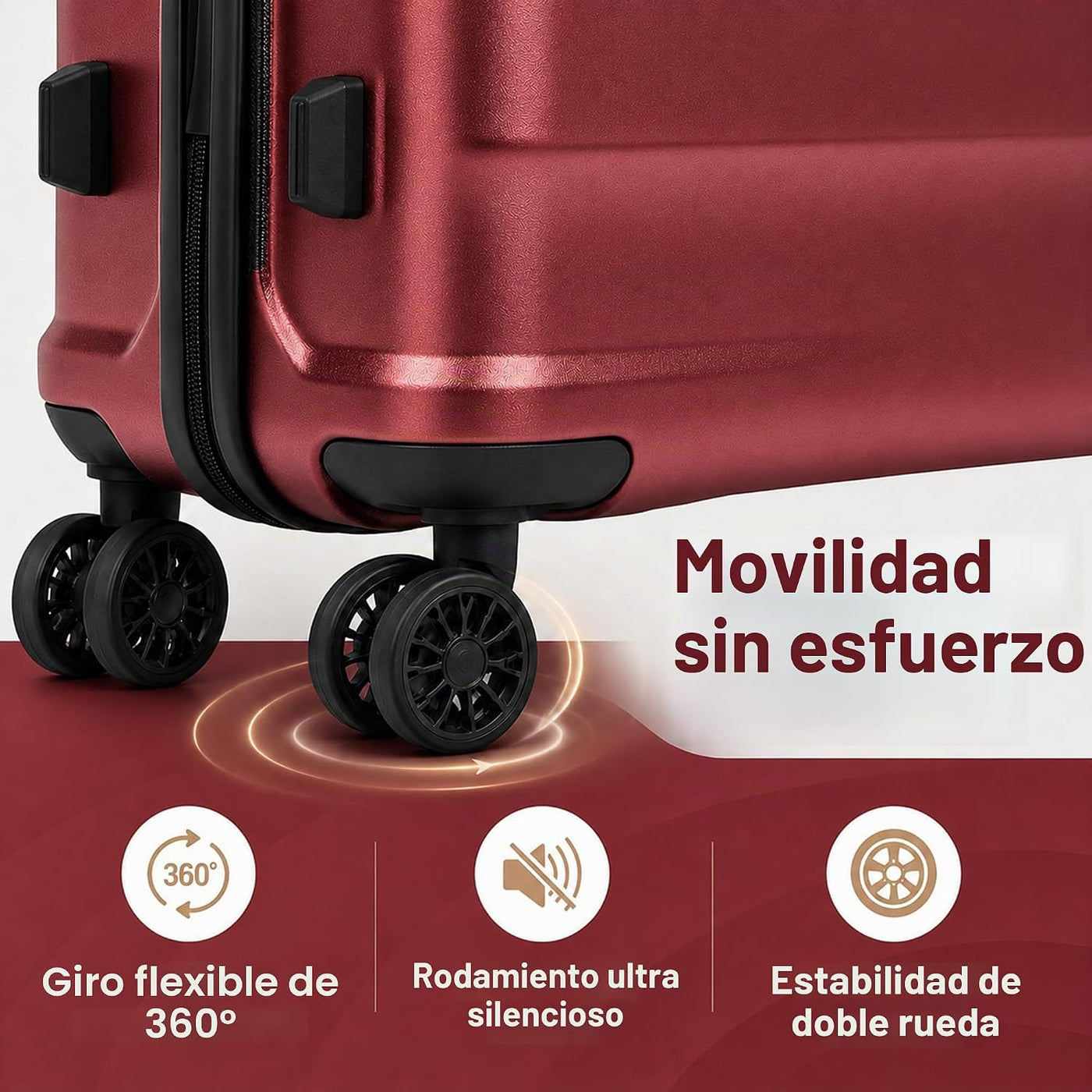 CONCEPTEN Juego de 5 piezas de equipaje de mano aprobado por aerolí...