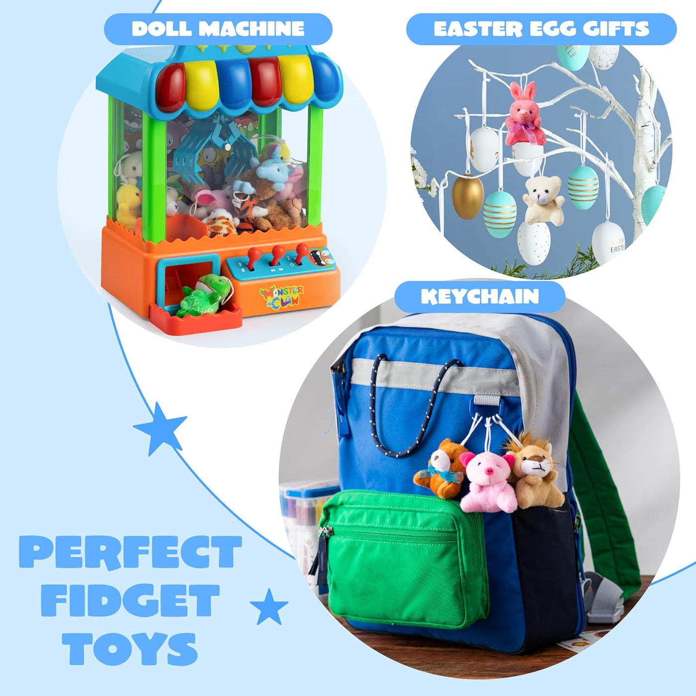 Joyin - Juego de 24 mini juguetes de peluche de animales pequeños s...