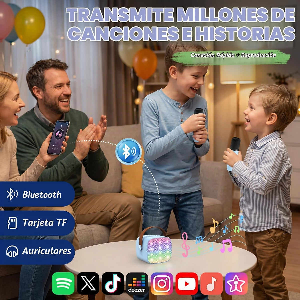 YLL Máquina de karaoke para niños, los mejores regalos de cumpleaño...
