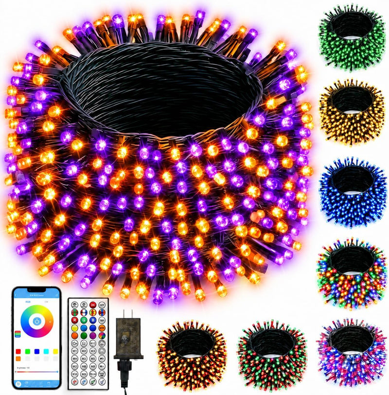 Cadena de luces LED inteligentes que cambian de color con 200 luces...