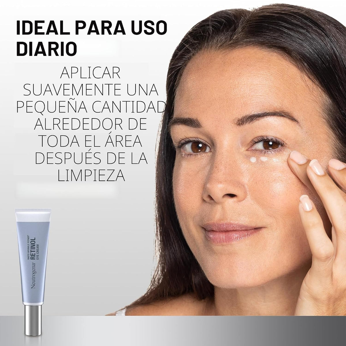 Corrección rápida de arrugas de ojos, Neutrogena, 0.5 onzas, Crema...