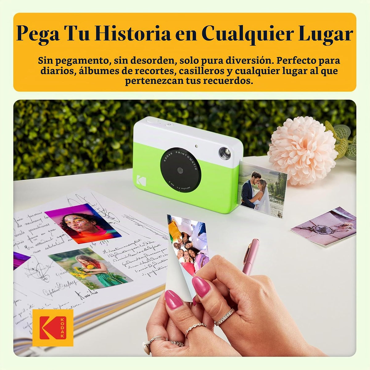 KODAK Printomatic - Paquete de inicio de cámara de impresión instan...