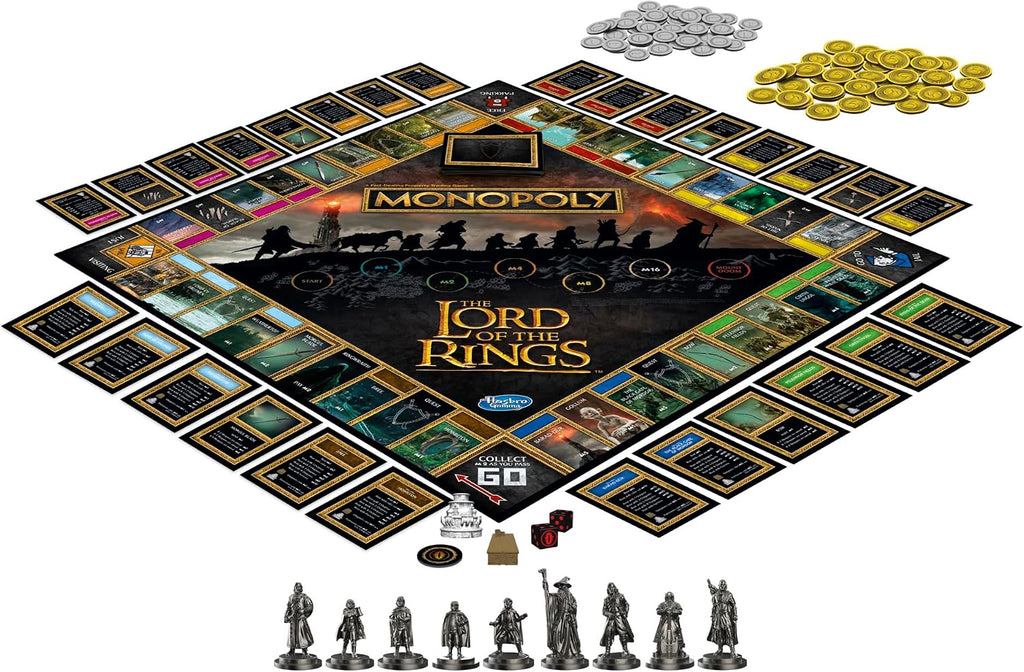 Juego de mesa Hasbro Gaming Monopoly: The Lord of The Rings Edition...