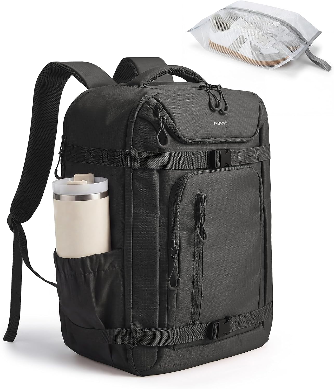 Mochila de viaje BAGSMART para mujeres y hombres, mochila de transp...