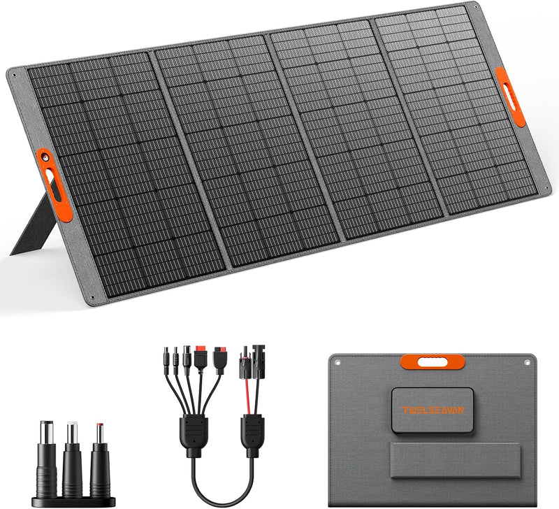 Panel solar portátil de 400W para estación de energía, cargador de...