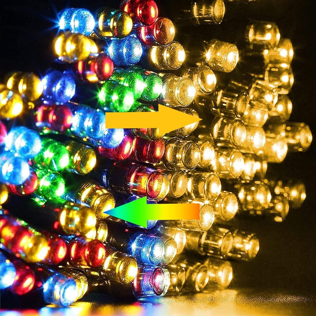 Dazzle Bright 100 pies 300 luces LED de Navidad que cambian de colo...