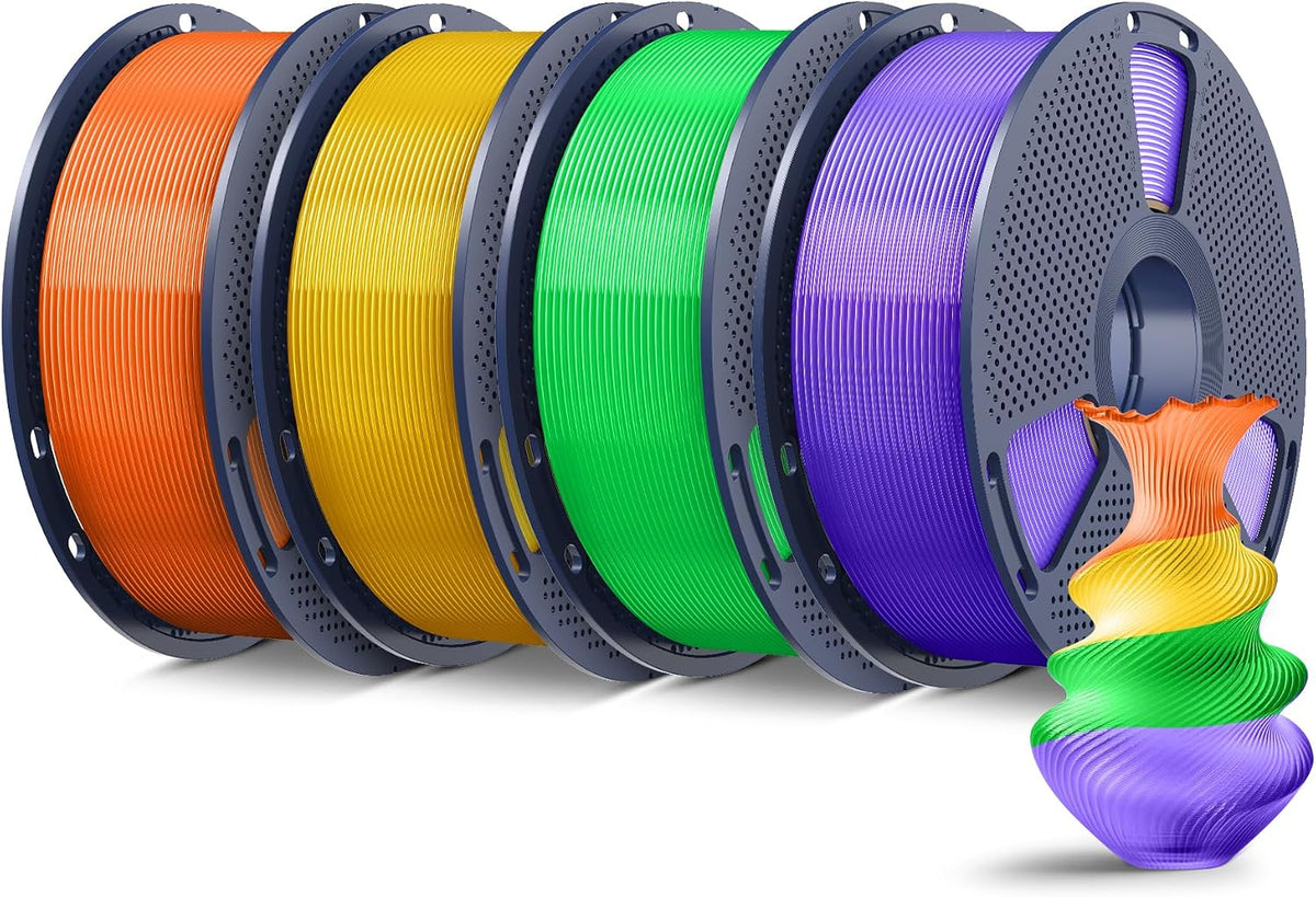 SUNLU Filamento PLA Plus para impresora 3D de 0.07 in, paquete de 8...