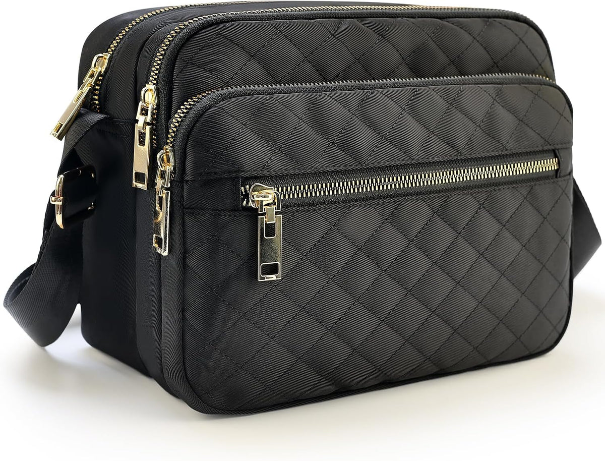 Bolsos cruzados medianos de nailon para mujer, monederos cruzados d...