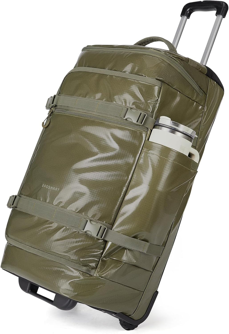 BAGSMART Bolsa de viaje con ruedas, bolsa de equipaje de viaje para...