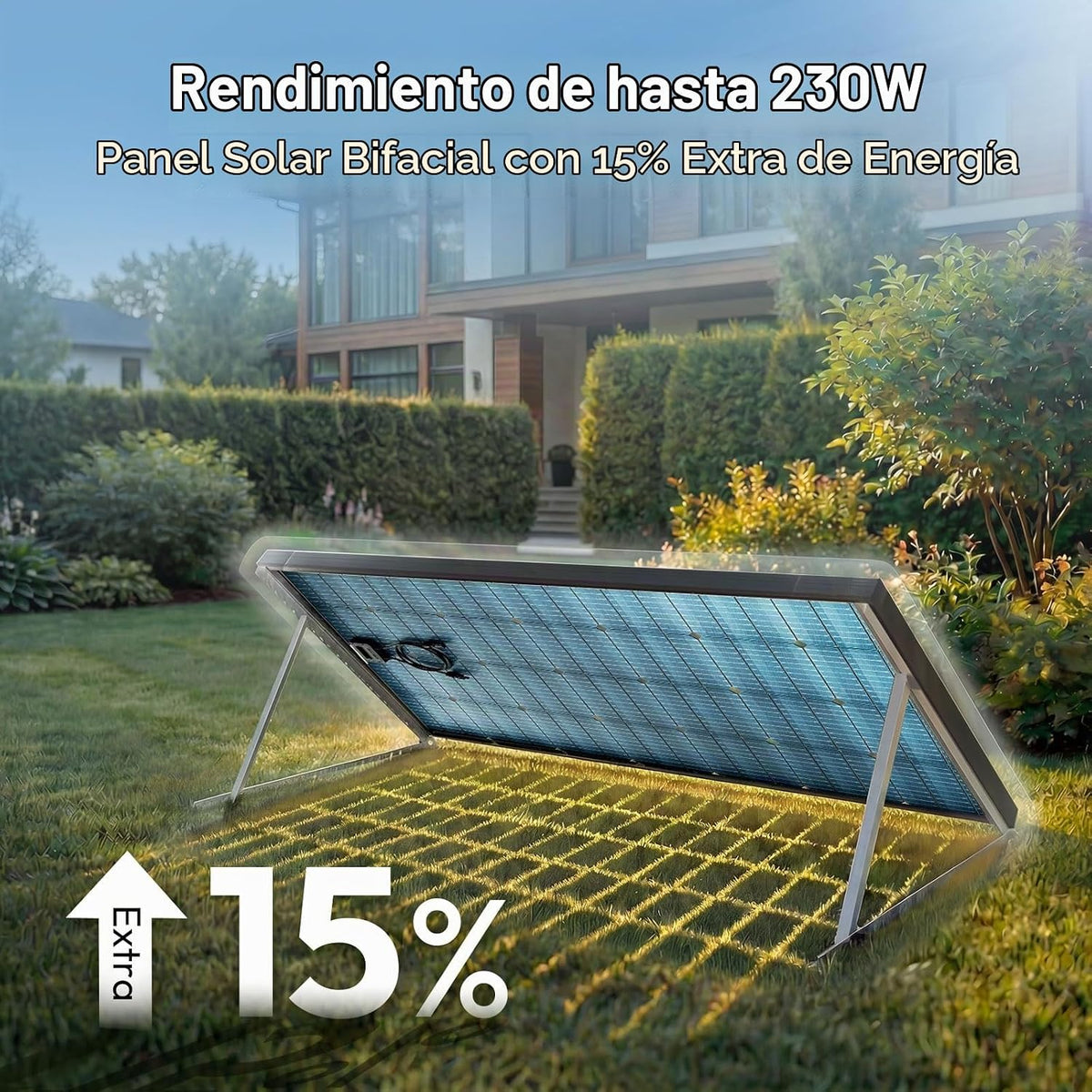 JJN - Panel solar bifacial de 200 vatios 12V 10BB, paneles solares...