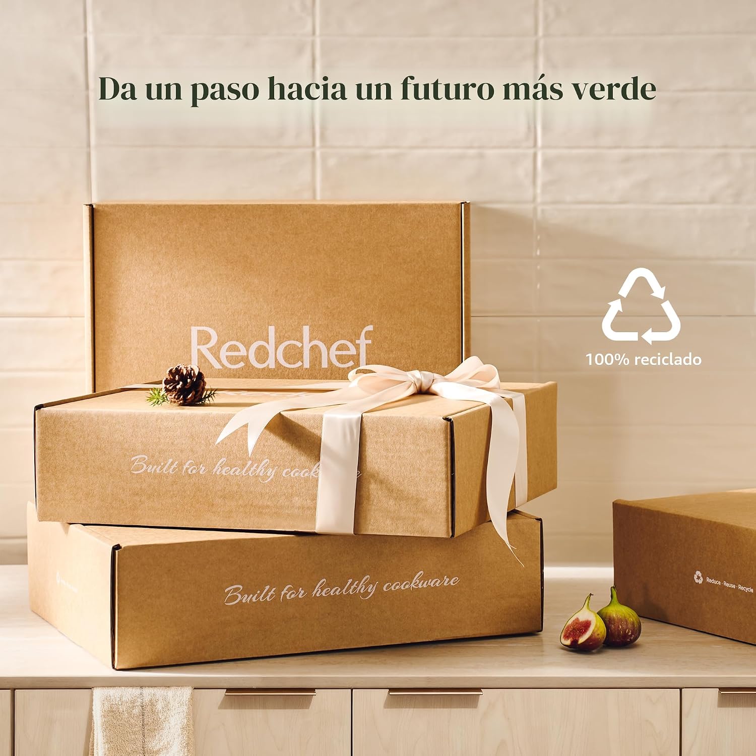 Redchef Sartén antiadherente de cerámica de 11 pulgadas, mango que...