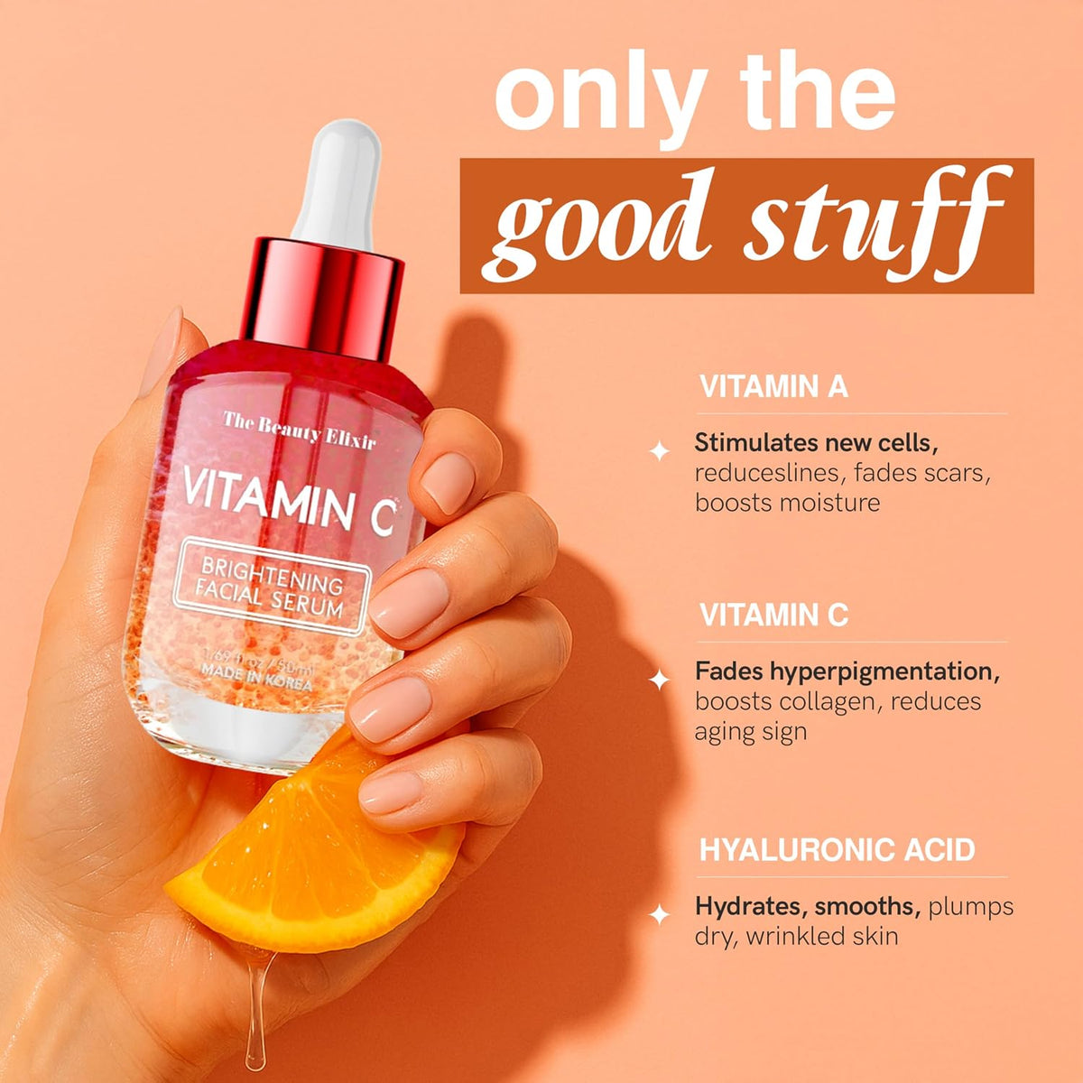 Suero facial iluminador coreano con vitamina C, antienvejecimiento,...