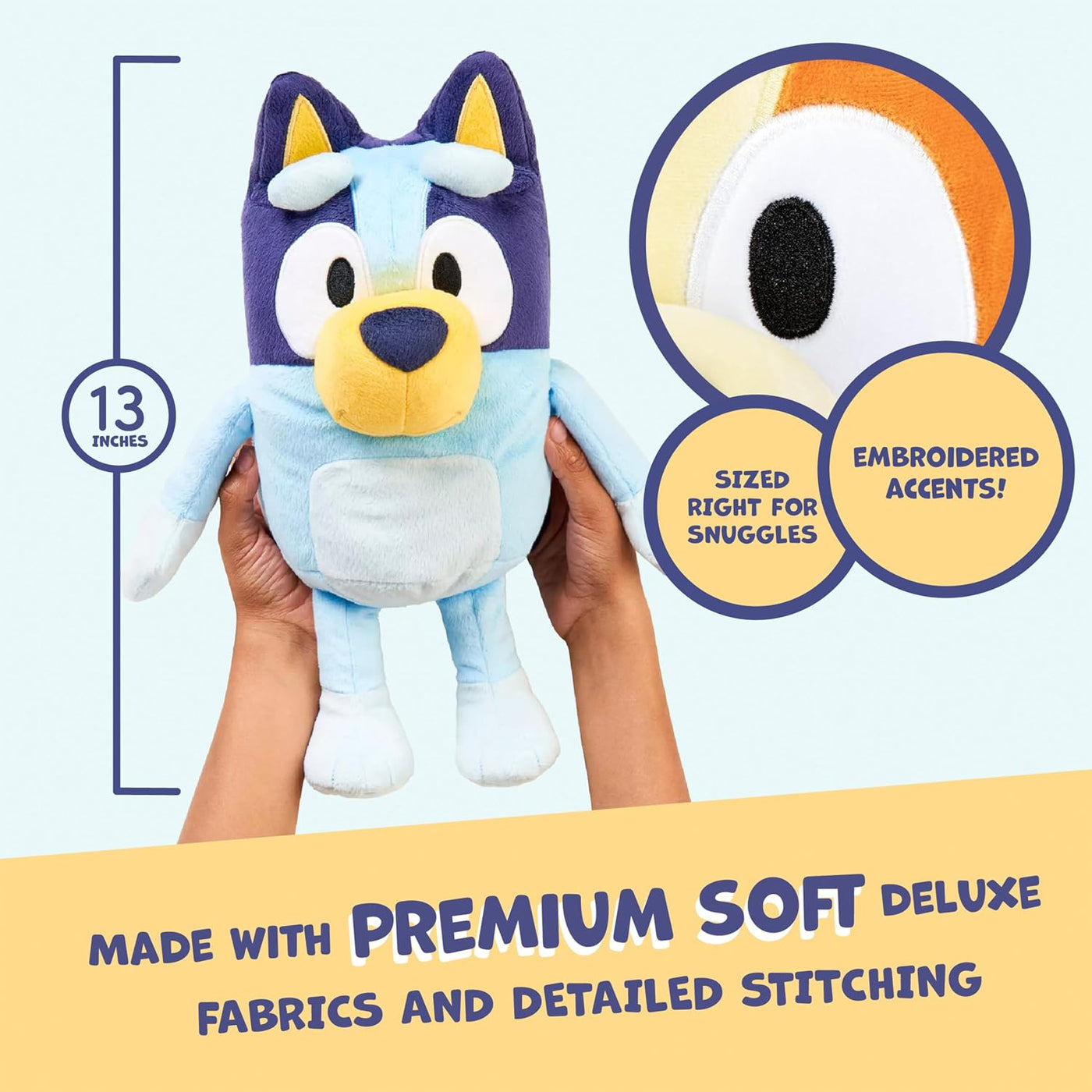 Bluey Peluche parlante, juguete musical de 13 pulgadas con 9 frases...