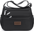 Bolsos cruzados de nailon para mujer, bolsos impermeables con múltiples bolsillos