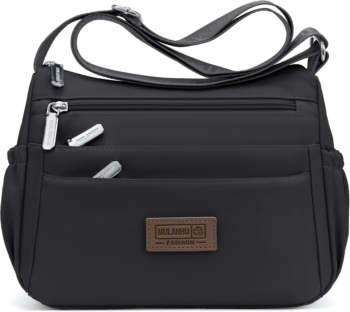 Bolsos cruzados de nailon para mujer, bolsos impermeables con múltiples bolsillos
