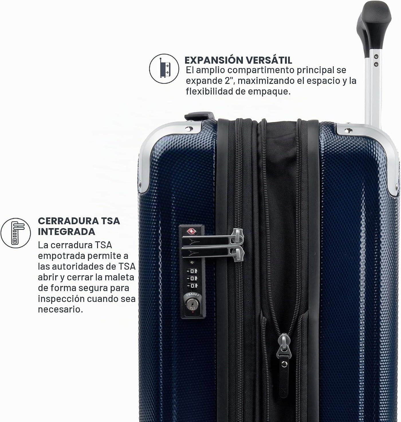 Travelpro Pathways 3 Maleta rígida expandible, 8 ruedas giratorias,...