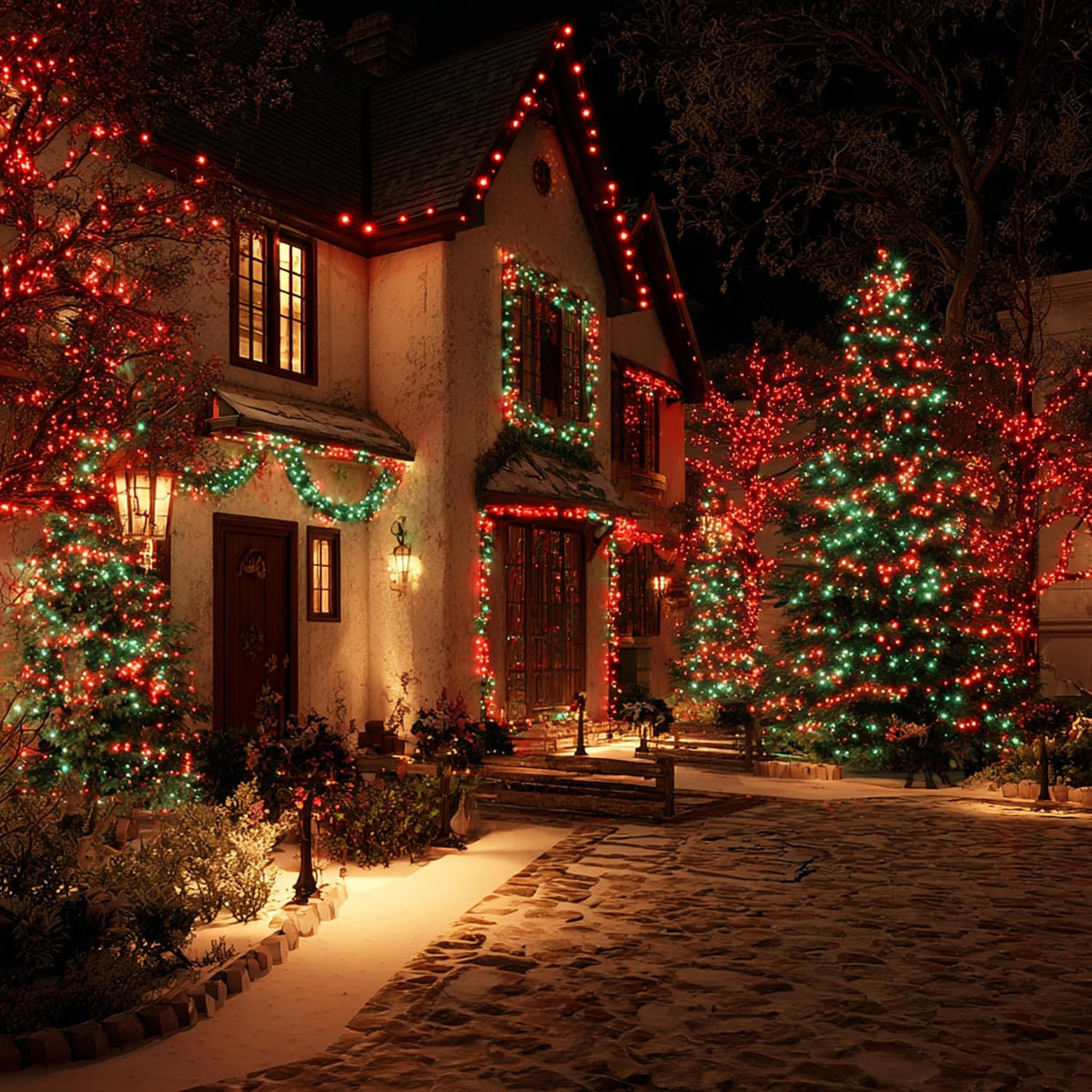 TW SHINE luces de Navidad, 600 luces LED de 196 pies, tira de luces...