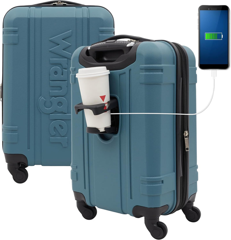 Equipaje rígido Wrangler Astral, maleta de 20 pulgadas para equipaj...