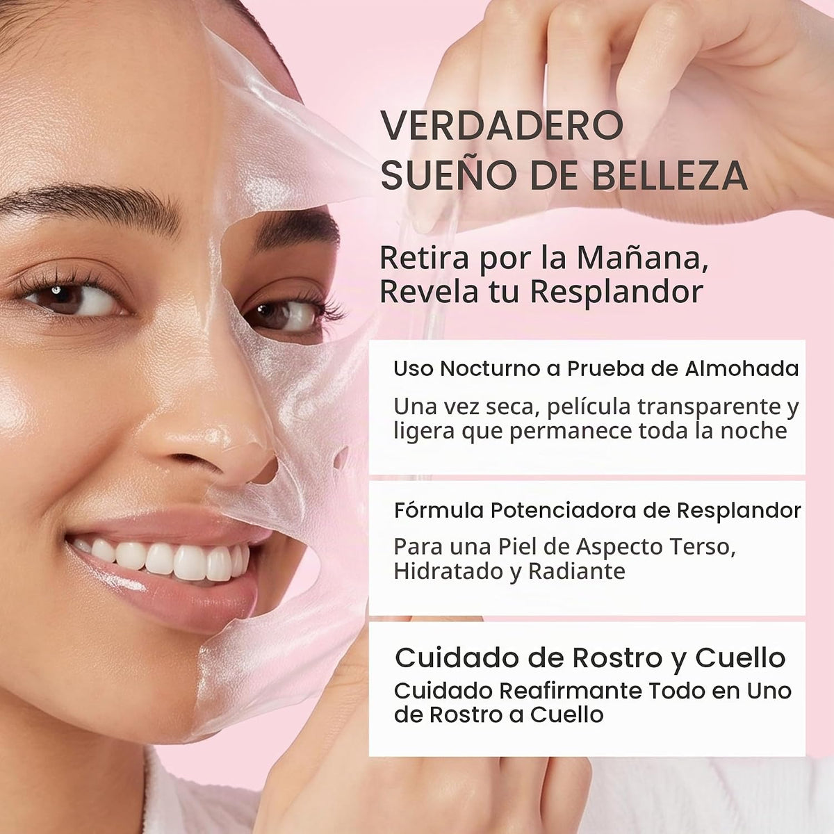 medicube Conjunto reafirmante para cara y cuello durante la noche,...