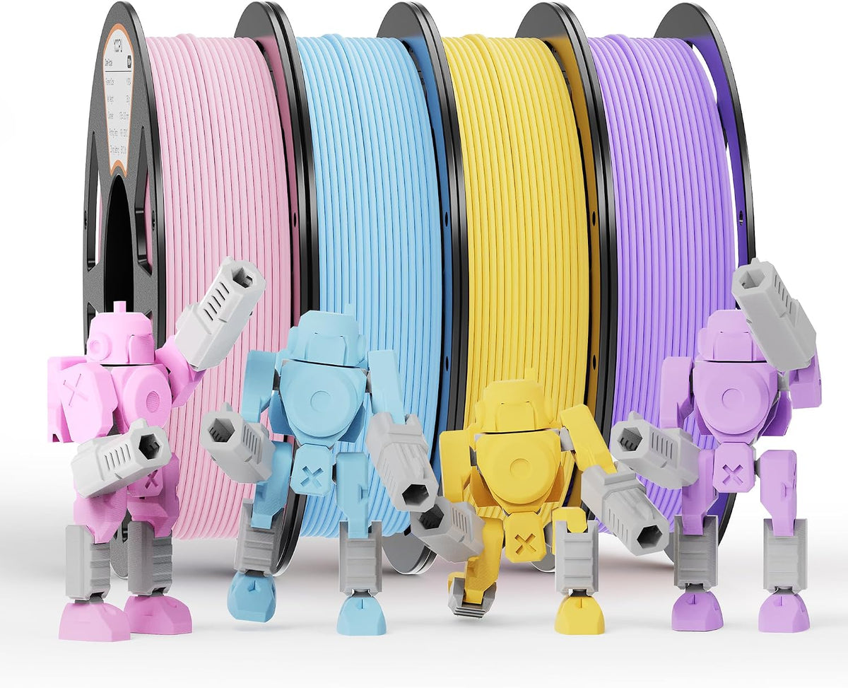 YOOPAI Filamento mate PLA+ de 0.069 pulgadas, paquete de colores in...
