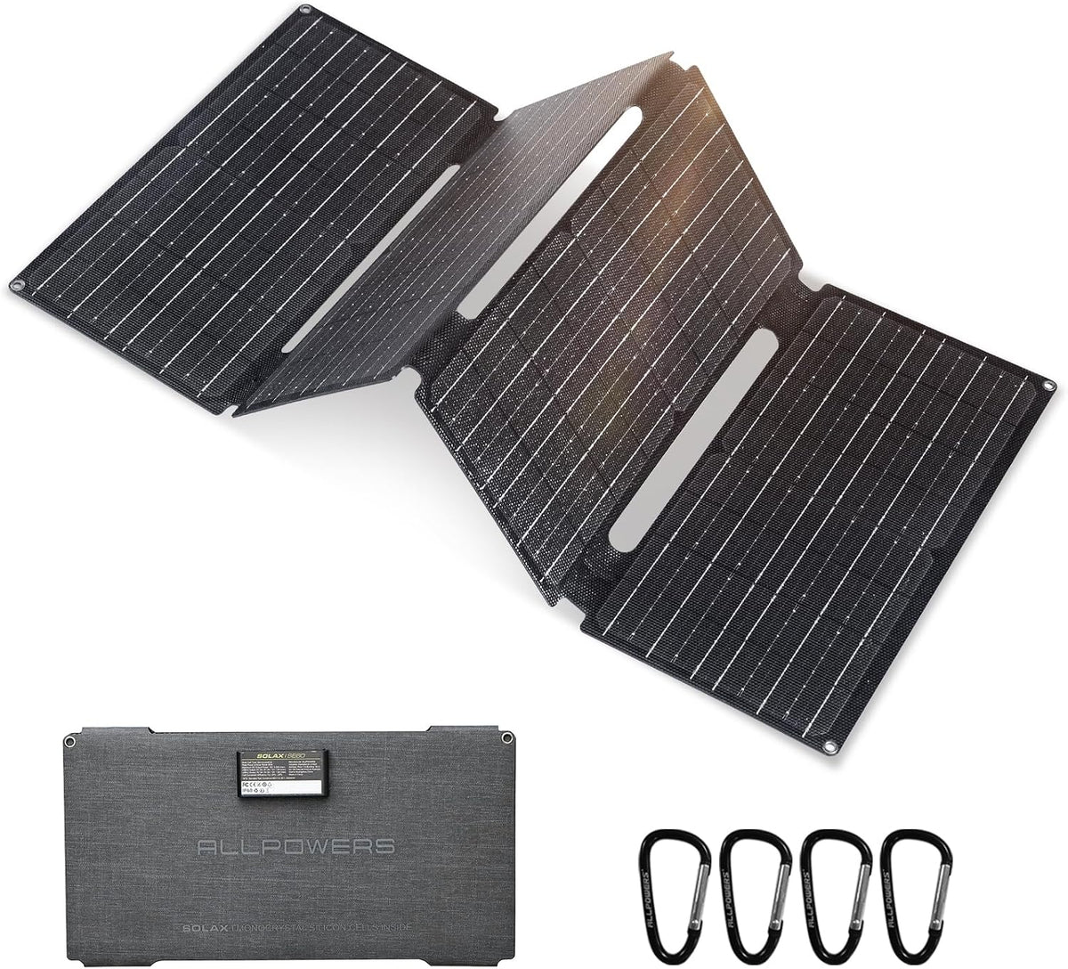 Panel Solar Plegable ALLPOWERS SE60 60W, Kit de Panel Solar Portáti...