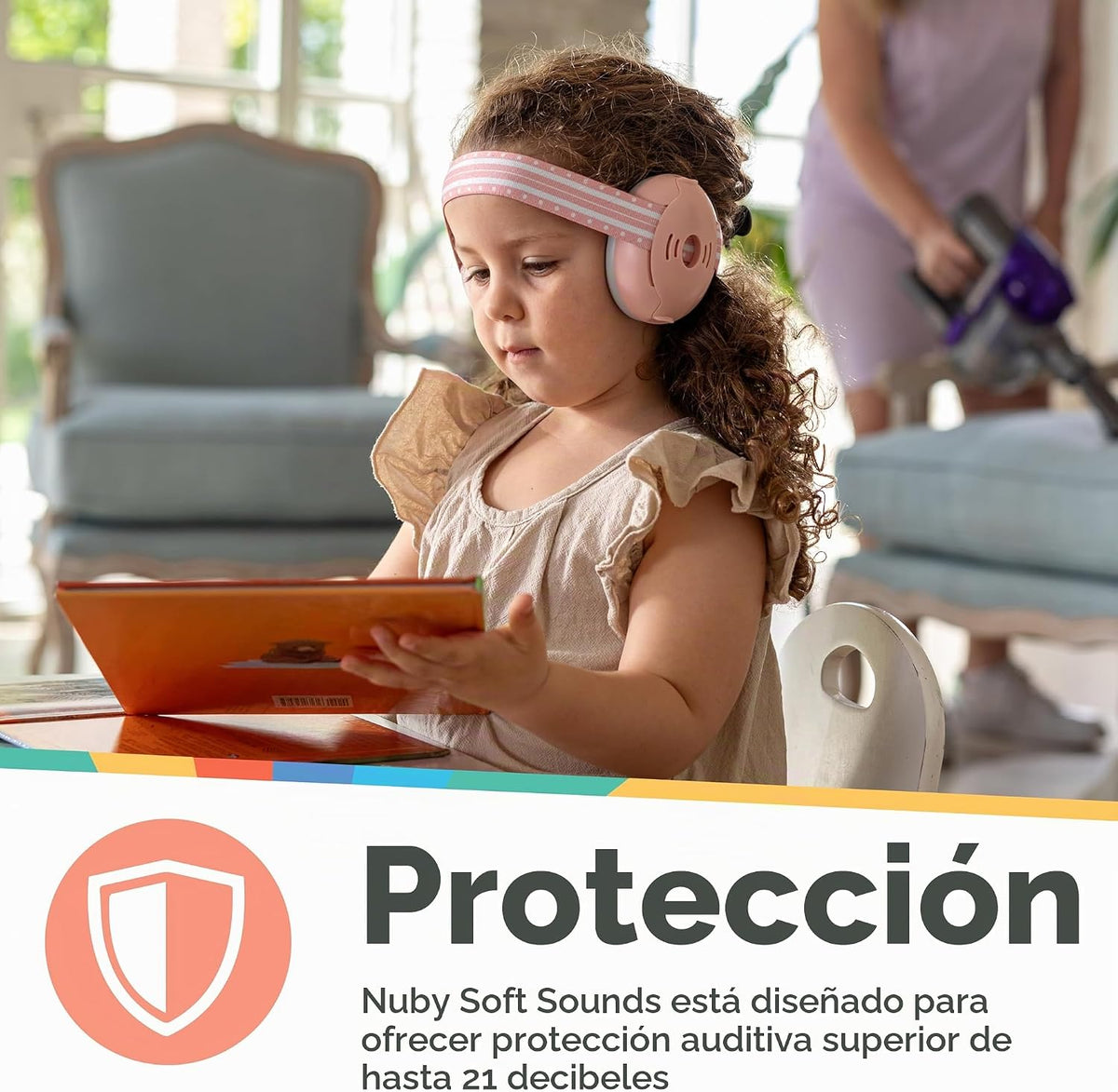 Orejeras con cancelación de ruido Nuby Soft Sounds y estuche de viaje