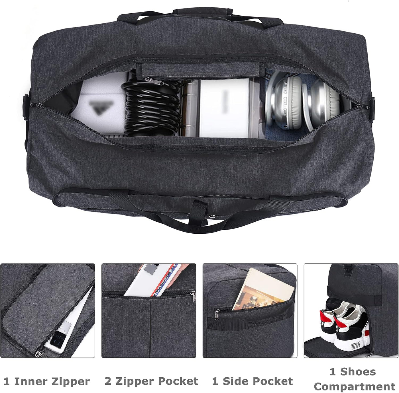 Bolsa de viaje impermeable plegable plegable de 120L para hombres y...