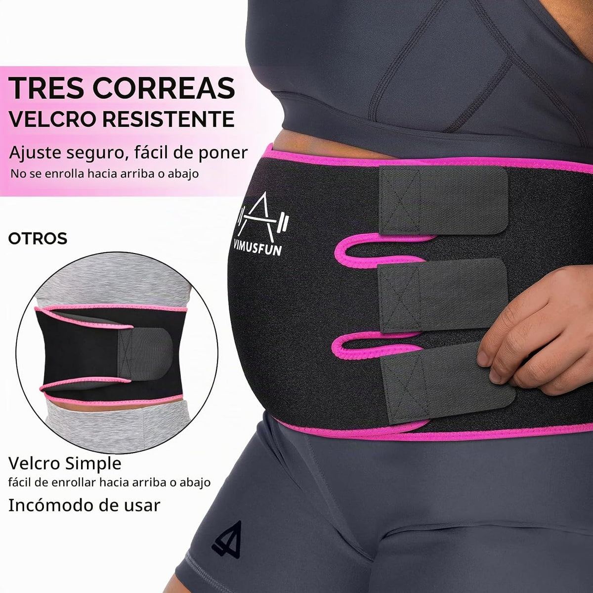 VIMUSFUN Cinturón recortador de cintura para hombres, banda para el...