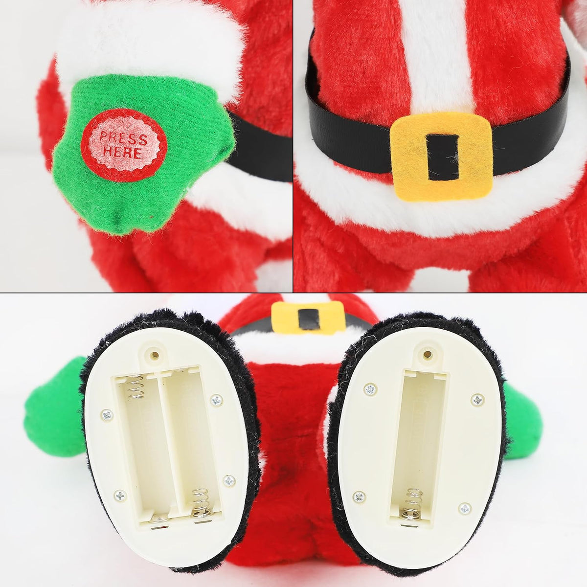 Holiberty Twerking Santa Divertida Decoración de Navidad Suave Pelu...
