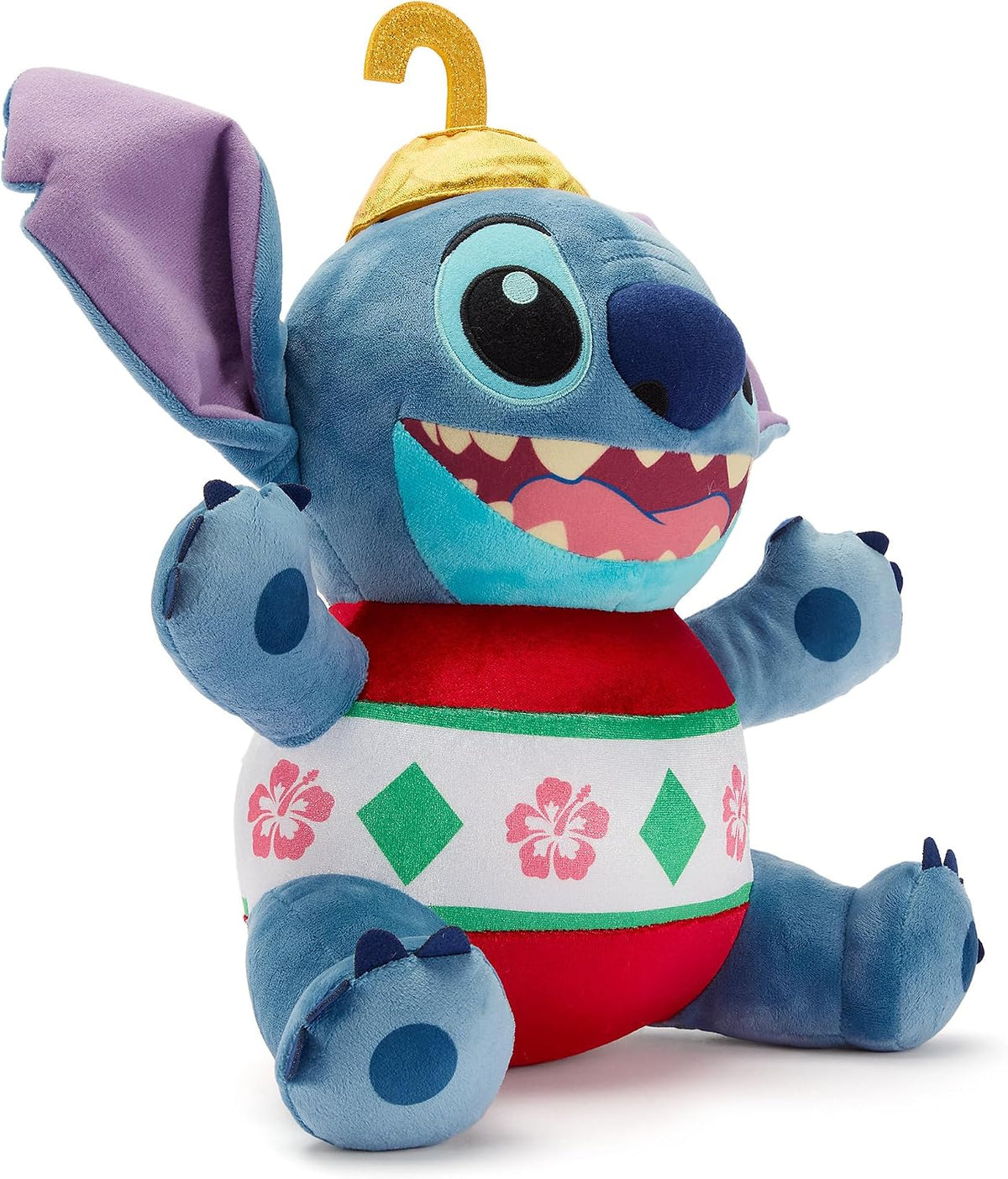 Peluche oficial de Stitch de Disney Store para las fiestas navideña...