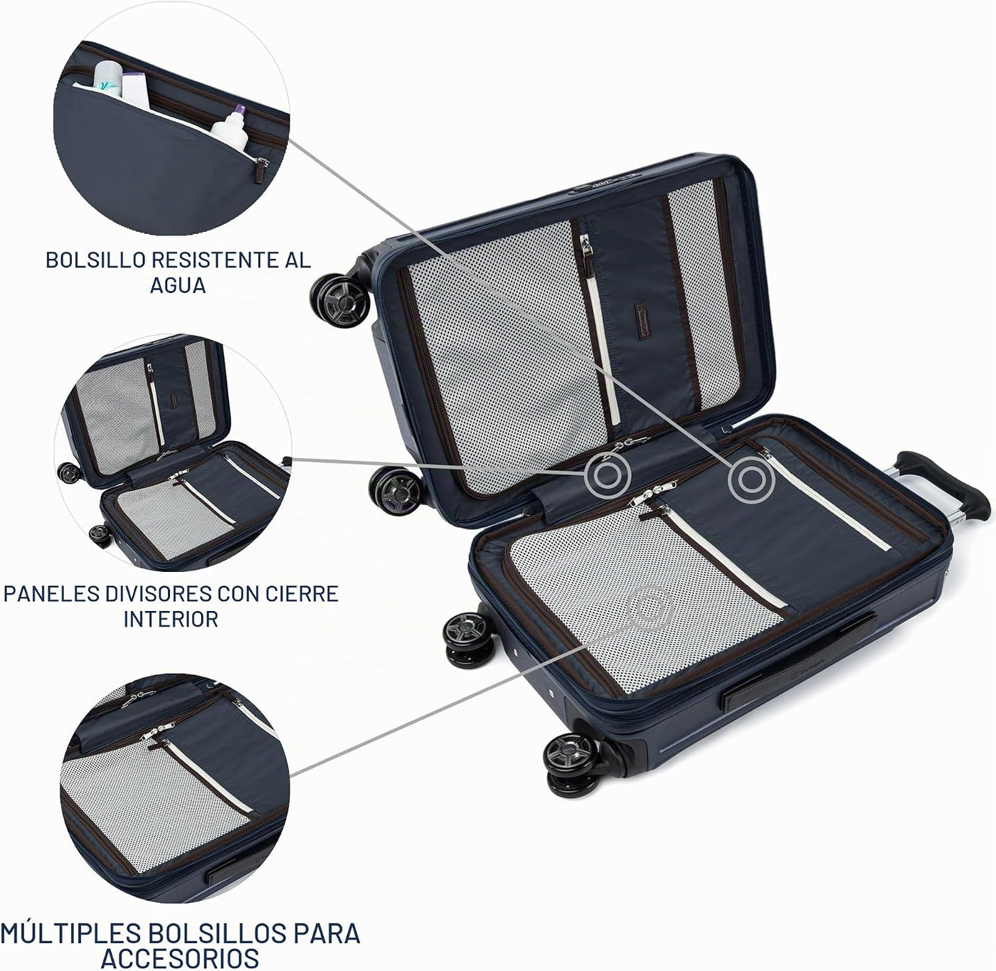 Travelpro Platinum Elite - Maleta giratoria expansible con carcasa...