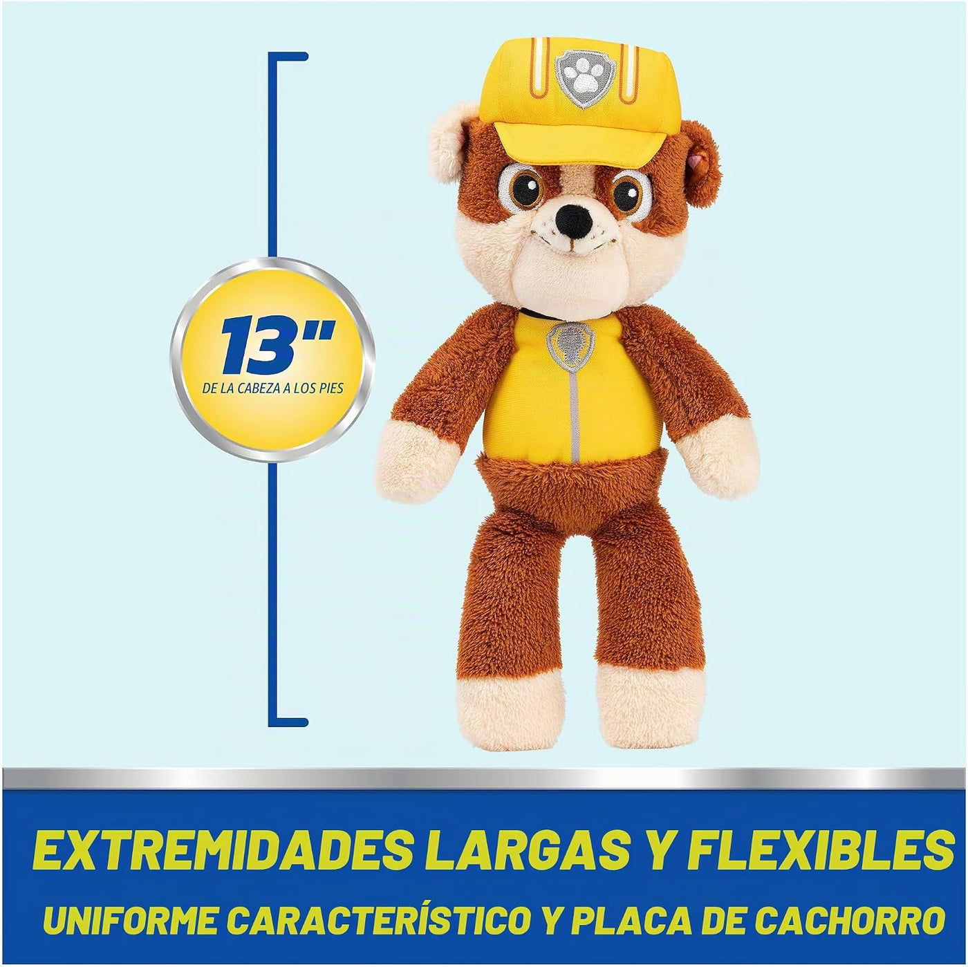 GUND PAW Patrol - Juguete oficial de peluche de Rubble Take Along B...