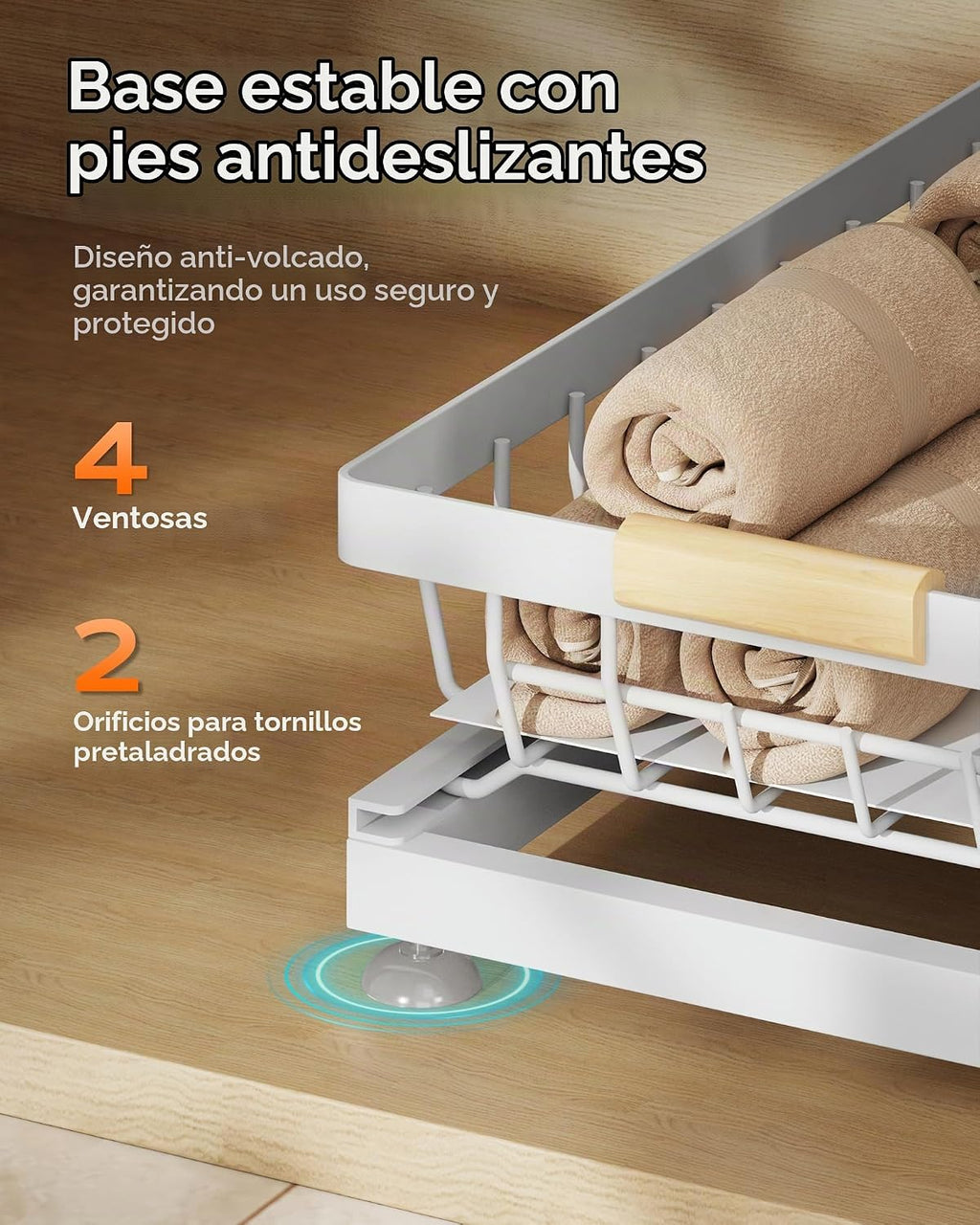 Sevenblue Paquete de 2 organizadores y almacenamiento debajo del fr...