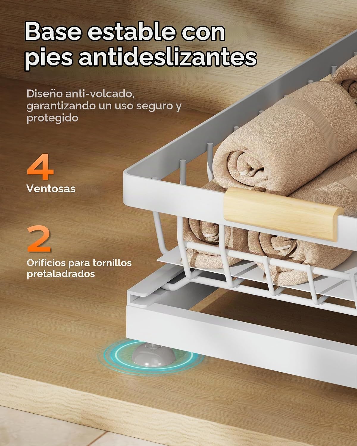 Sevenblue Paquete de 2 organizadores y almacenamiento debajo del fr...
