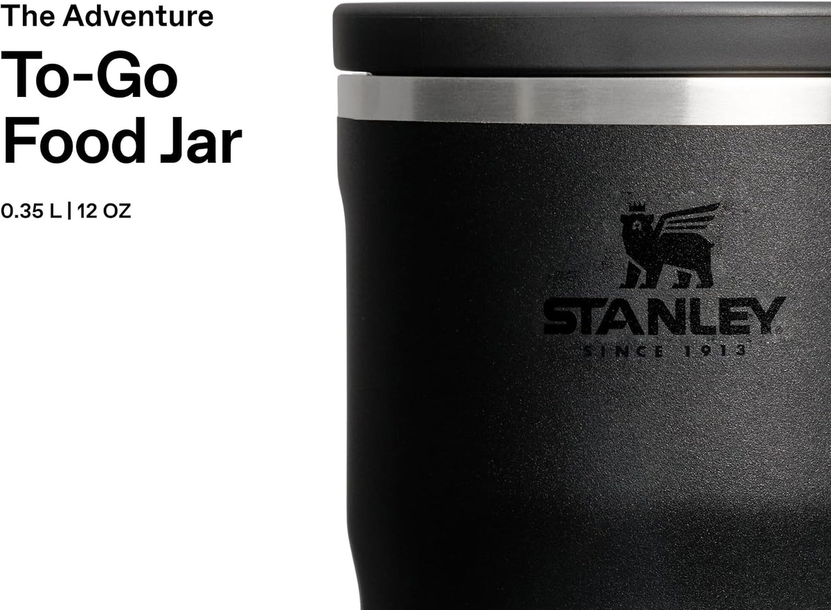 STANLEY 1913 Adventure To-Go Tarro de Comida 0.35L - Negro | 4 hora...